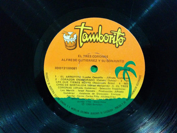 Alfredo Gutiérrez Y Su Conjunto : El 3 Coronas (LP, Album)