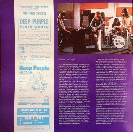 Deep Purple : Scandinavian Nights (Live In Stockholm 1970) (2xLP, Gat)