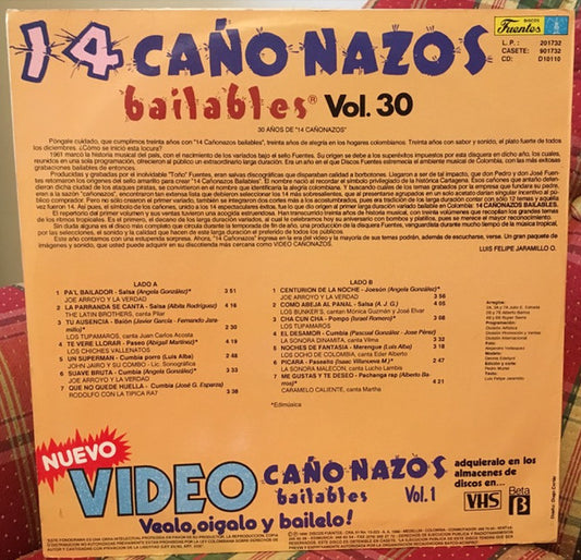 Various : 14 Cañonazos Bailables Vol. 30 (LP, Album)