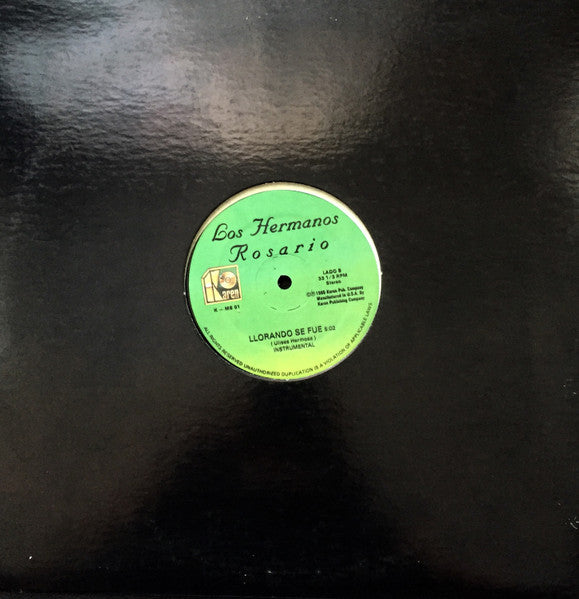 Maridalia Hernandez, Los Hermanos Rosario : Llorando Se Fue (12", Maxi)