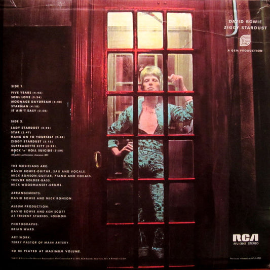 David Bowie : The Rise And Fall Of Ziggy Stardust And The Spiders From Mars (LP, Album, RE, Ind)