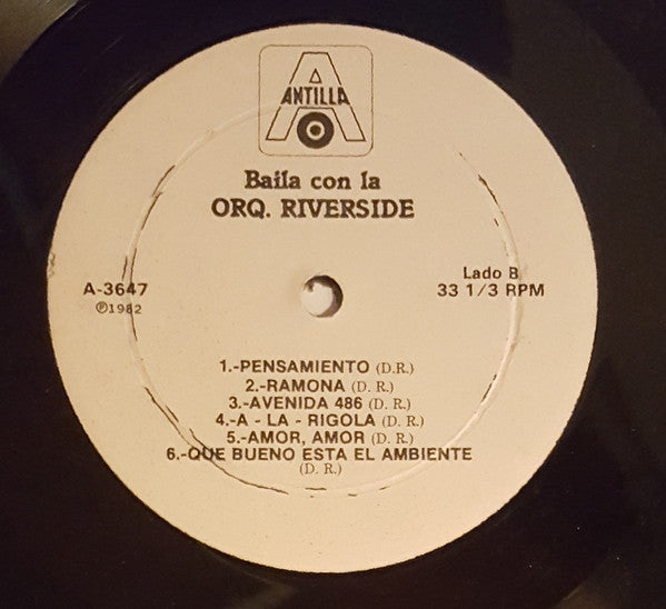 Orquesta Riverside : Baile Con La Orquesta Riverside (LP, Album, RE)