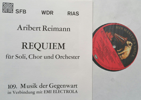 Aribert Reimann, Iulia Várady, Helga Dernesch, Dietrich Fischer-Dieskau, RIAS-Kammerchor, RIAS Symphonie-Orchester Berlin, Gerd Albrecht : Requiem (2xLP, Album + Box)