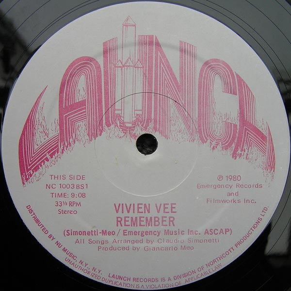Vivien Vee : Give Me A Break / Remember (12")