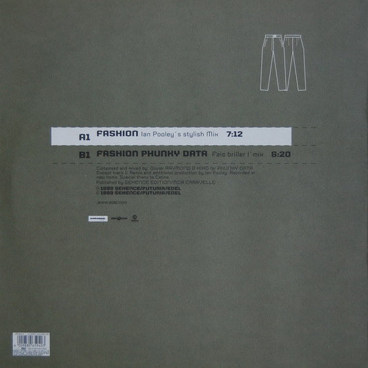 Phunky Data - Fashion (Ian Pooley Mix) vinyl record, 12" (Very Good Plus (VG+)) | Lulo Records