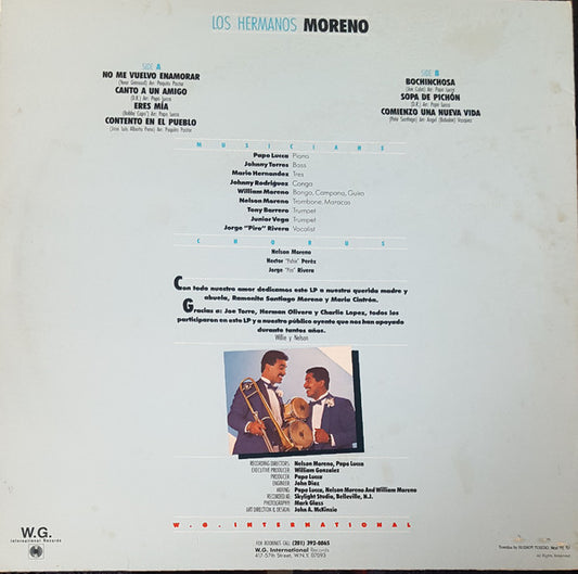 Los Hermanos Moreno Canta: Jorge "Piro" Rivera : No Me Vuelvo Enamorar (LP, Album)