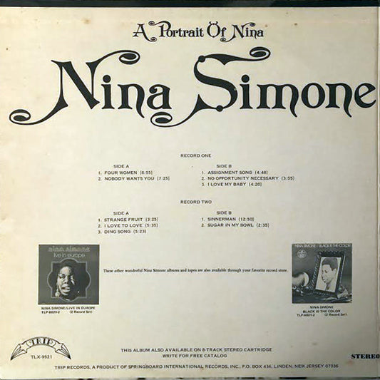 Nina Simone - A Portrait Of Nina vinyl record, 2xLP (Mint (M)) | Lulo Records