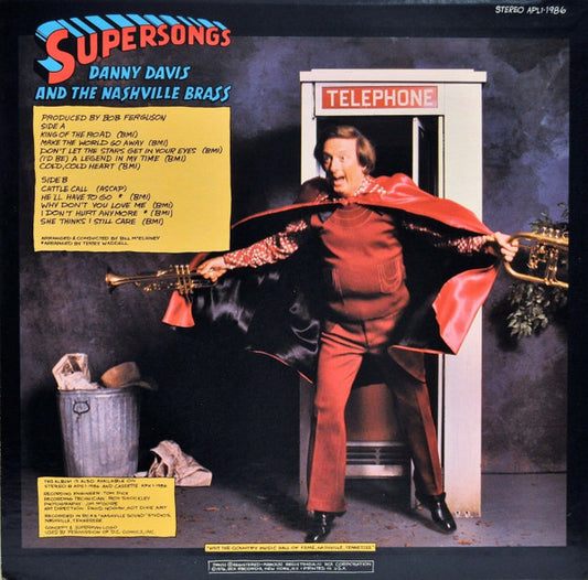 Danny Davis & The Nashville Brass - Supersongs vinyl record, LP (Mint (M)) | Lulo Records