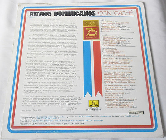 Various : Ritmos Dominicanos Con Caché (LP)