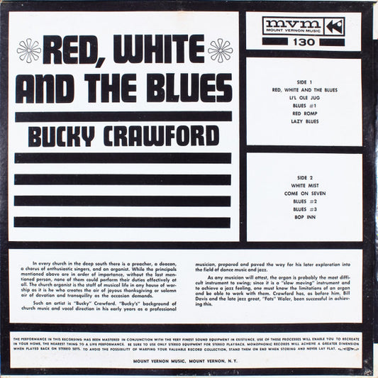 Bucky Crawford - Red, White And The Blues vinyl record, LP (Near Mint (NM or M-)) | Lulo Records
