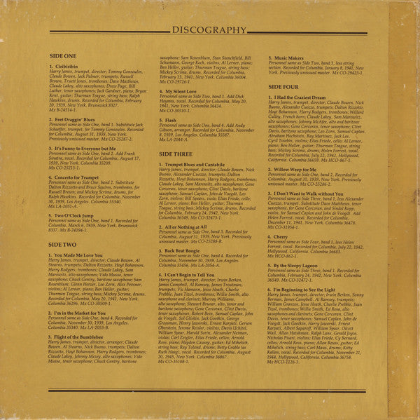 Harry James (2) : Big Bands: Harry James (2xLP, Comp, Mono, Hal + Box)