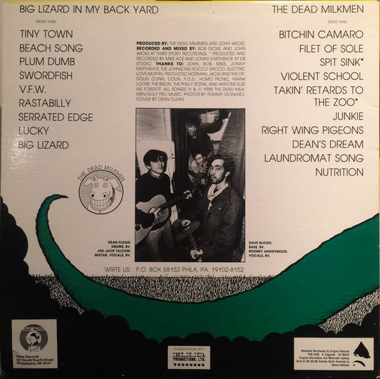 The Dead Milkmen : Big Lizard In My Backyard (LP, Album)