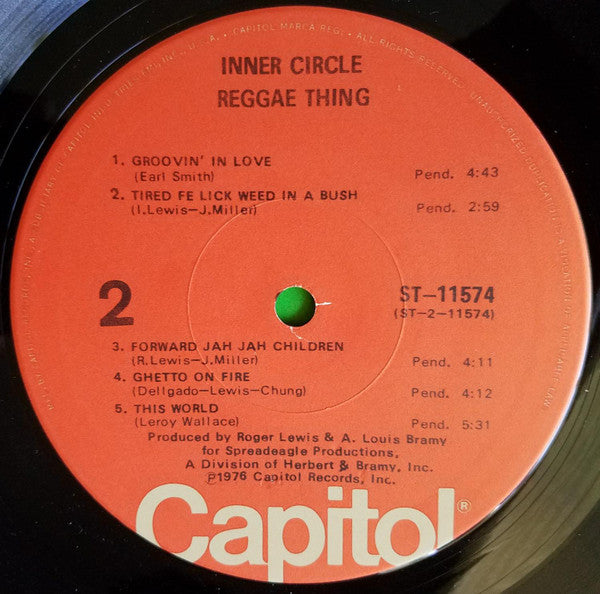 Inner Circle : Reggae Thing (LP, Album)