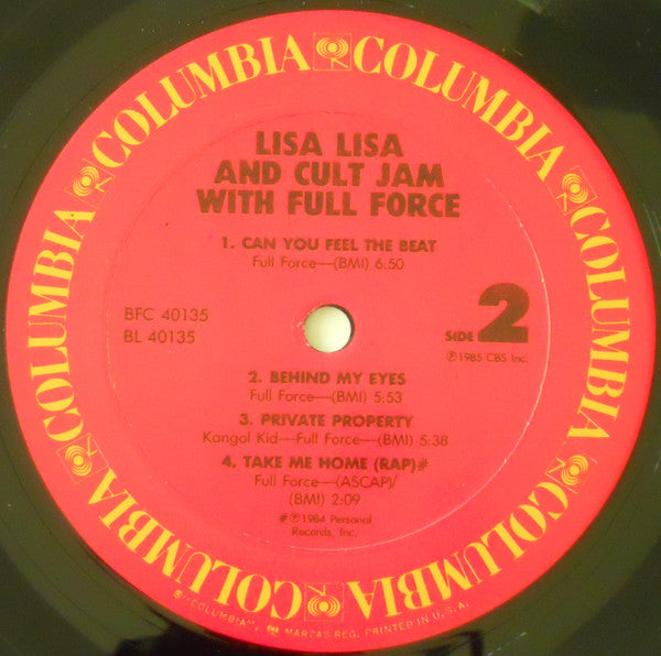 Lisa Lisa & Cult Jam With Full Force : Lisa Lisa & Cult Jam With Full Force (LP, Album, Pit)