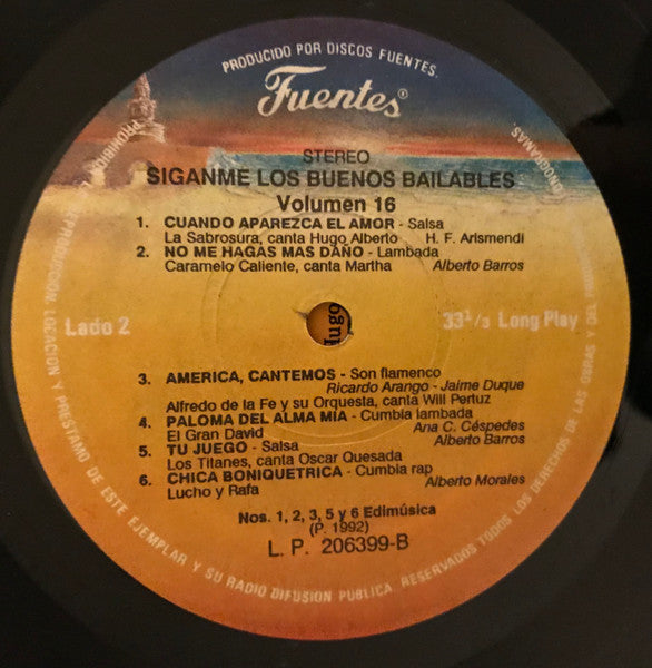 Various : Siganme Los Buenos Bailables Vol. 16 (LP, Comp)