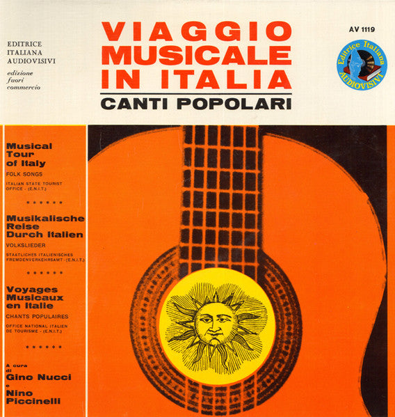 Various : Viaggio Musicale In Italia - Canti Popolari (LP, Comp, Gat)