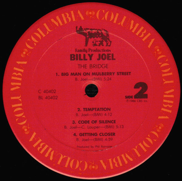 Billy Joel : The Bridge (LP, Album, Pit)
