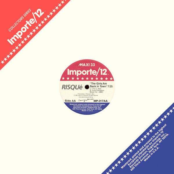 Risqué (2) : Starlight / The Girls Are Back In Town (12", Maxi)