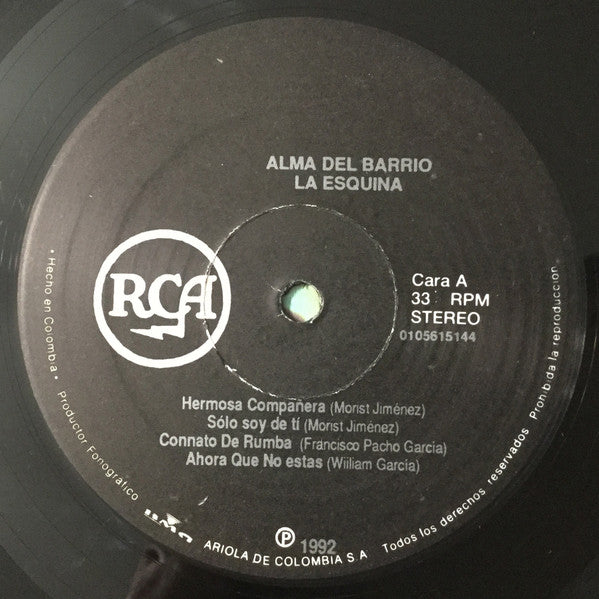 Alma Del Barrio : La Esquina (LP, Album)