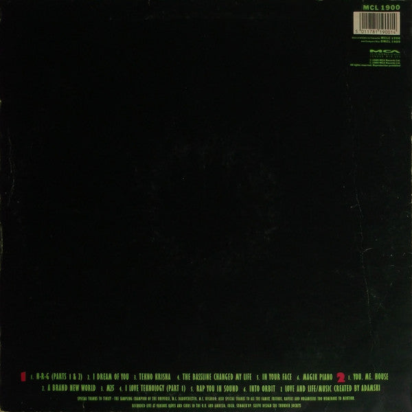 Adamski : Liveandirect (LP, Album)