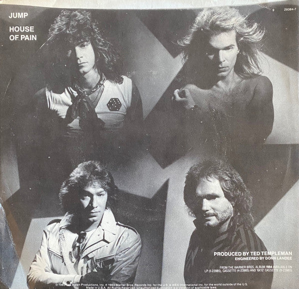Van Halen : Jump! (7", Single, Win)