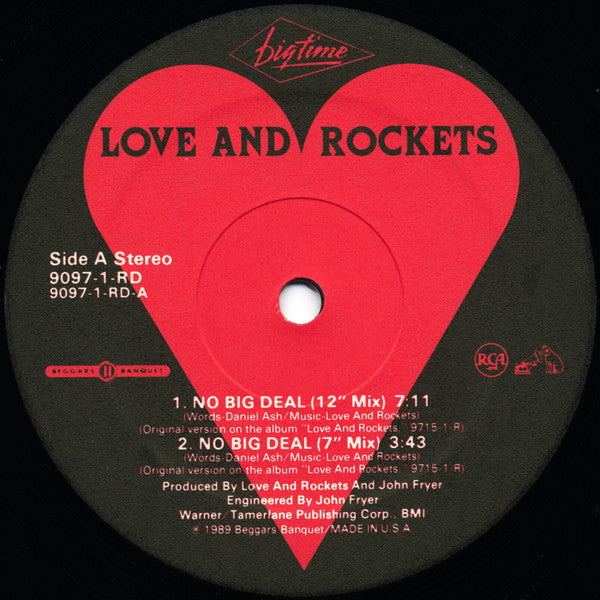 Love And Rockets : No Big Deal (12", Single)
