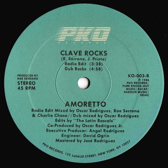 Amoretto : Cláve Rocks (12", Single)