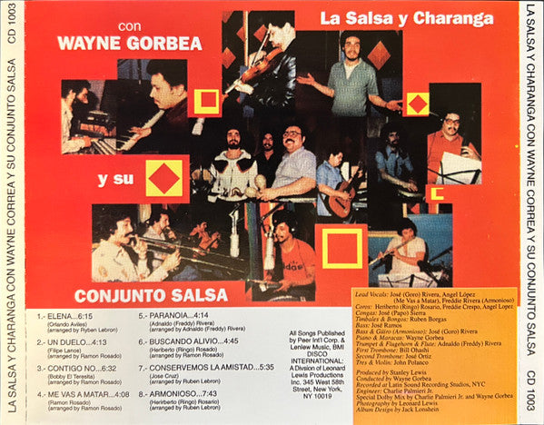 Wayne Gorbea Y Su Conjunto Salsa : La Salsa Y Charanga (CD, Album)