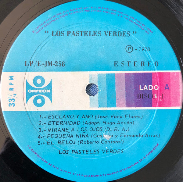 Los Pasteles Verdes : Joya Musical En 30 Éxitos Originales De Los Pasteles Verdes (3xLP, Comp, Tra)