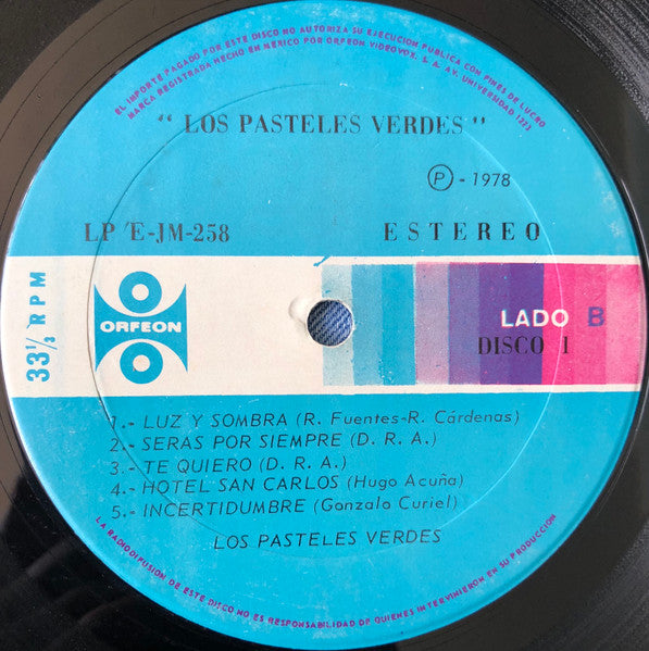 Los Pasteles Verdes : Joya Musical En 30 Éxitos Originales De Los Pasteles Verdes (3xLP, Comp, Tra)