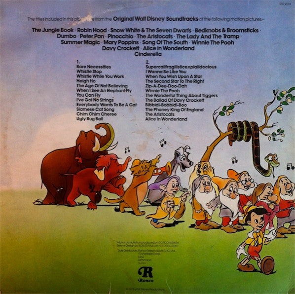Various : The Greatest Hits Of Walt Disney (LP, Comp, Mono, Gat)