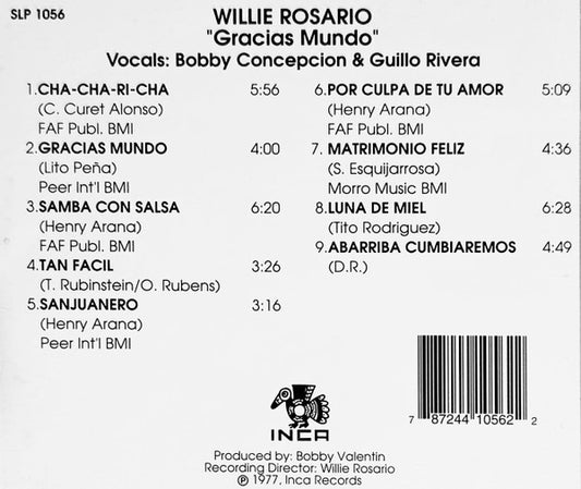 Willie Rosario : Gracias Mundo (CD, Album, RE)