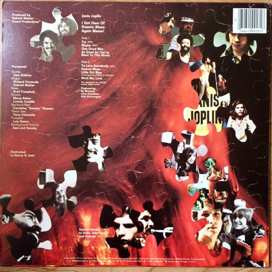 Janis Joplin : I Got Dem Ol' Kozmic Blues Again Mama! (LP, Album)