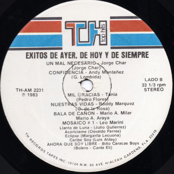 Various : Exitos De Ayer, De Hoy Y De Siempre (LP, Comp)