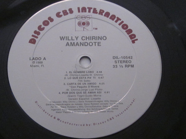 Willy Chirino : Amandote (LP, Album)