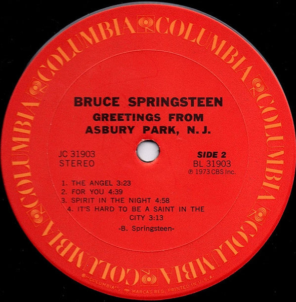 Bruce Springsteen : Greetings From Asbury Park, N.J. (LP, Album, RE, Ter)