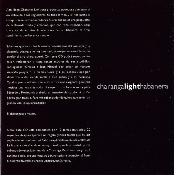Charanga Light Habanera : Charanga Light Habanera (CD, Album)