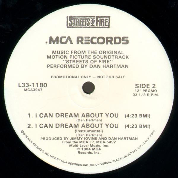 Dan Hartman : I Can Dream About You (12", Promo)