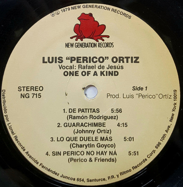 Luis "Perico" Ortiz Vocal: Rafael de Jesus : One Of A Kind (LP, Album)
