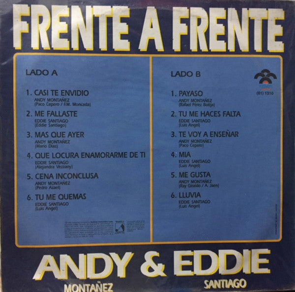 Andy Montañez & Eddie Santiago : Frente A Frente (LP, Comp)