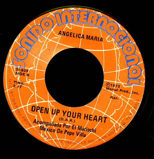 Angelica Maria : Tonto / Open Up Your Heart (7")