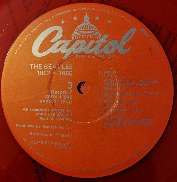 The Beatles : 1962-1966 (2xLP, Comp, Ltd, RE, Red)