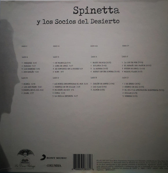Spinetta Y Los Socios Del Desierto : Spinetta Y Los Socios Del Desierto (4xLP, Album, Dlx)