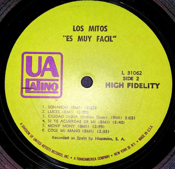 Los Mitos : Es Muy Fácil (LP)