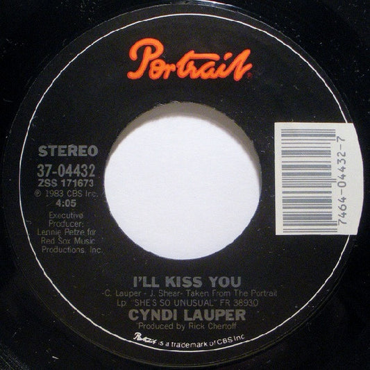 Cyndi Lauper : Time After Time (7", Single, Styrene, Pit)