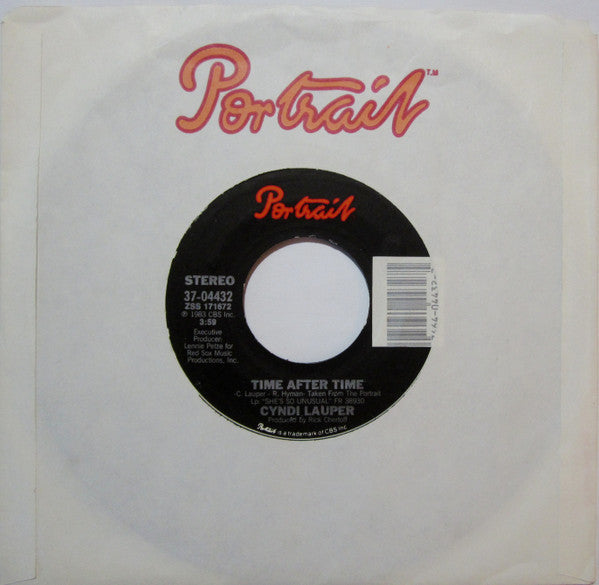 Cyndi Lauper : Time After Time (7", Single, Styrene, Pit)
