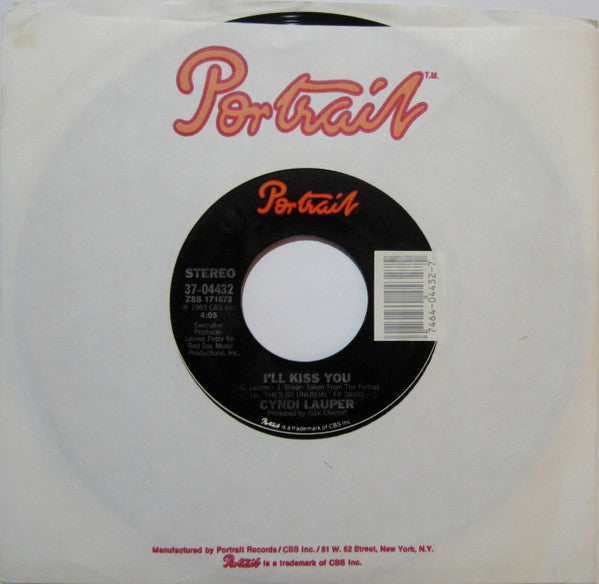 Cyndi Lauper : Time After Time (7", Single, Styrene, Pit)