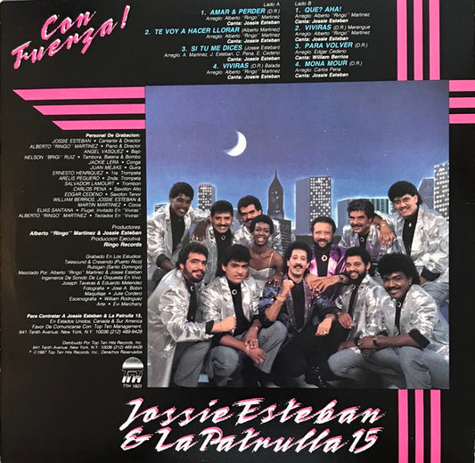 Jossie Esteban Y La Patrulla 15 - Con Fuerza! vinyl record, LP (Very Good (VG)) | Lulo Records