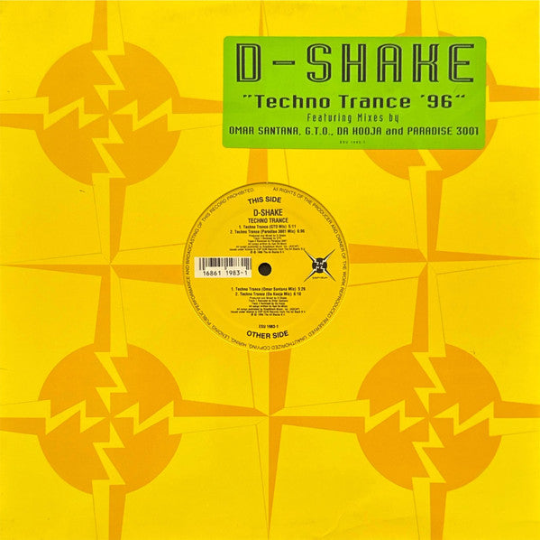 D-Shake : Techno Trance '96 (12")