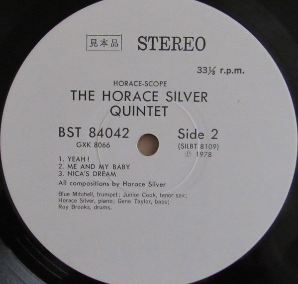 The Horace Silver Quintet : Horace-Scope (LP, Promo)